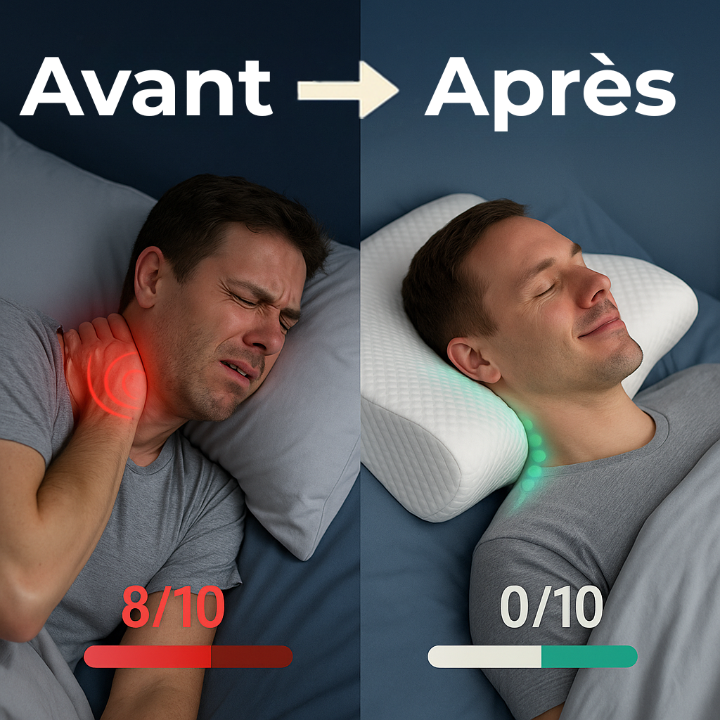 Dorméa™ – Coussin orthopédique haute précision