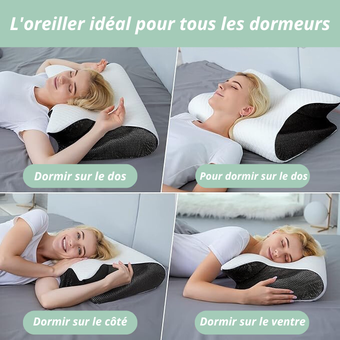 Dorméa™ – Coussin orthopédique haute précision