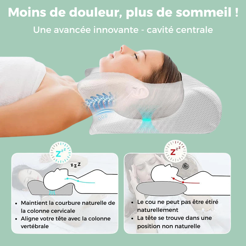 Dorméa™ – Coussin orthopédique haute précision