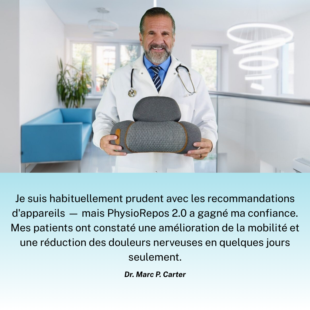 PhysioRepos 2.0 — Libérez-vous des tensions cervicales avec notre soutien 3-en-1