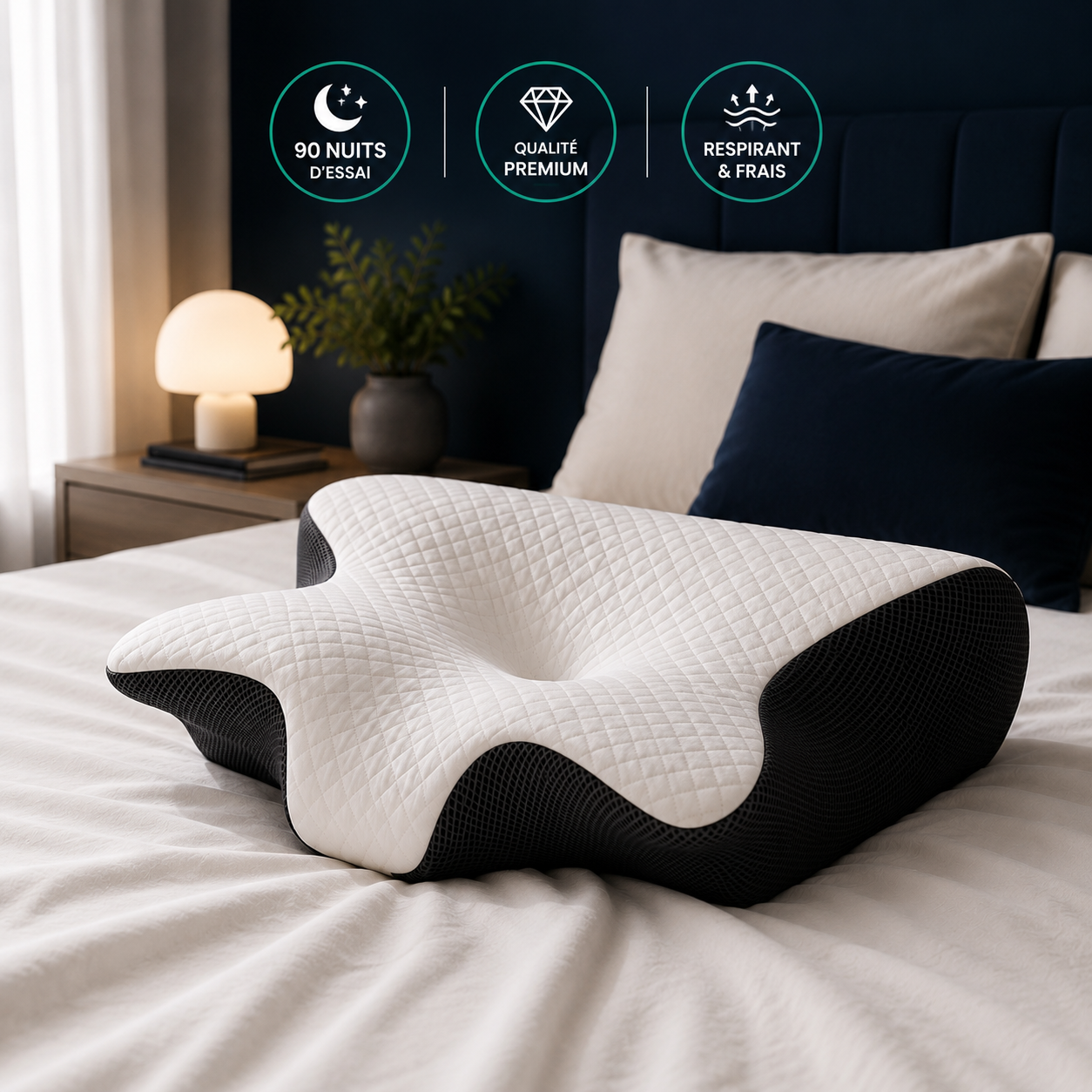 Dorméa™ – Oreiller cervical ergonomique