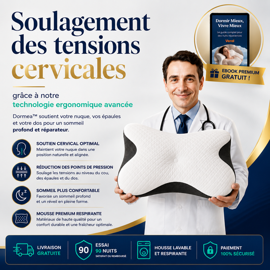 Dorméa™ – Coussin orthopédique haute précision