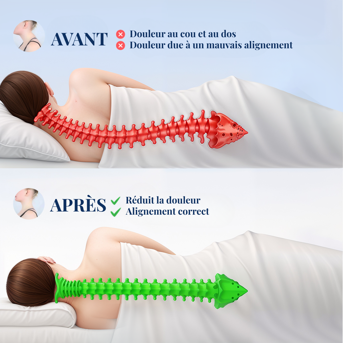 Dorméa™ – Oreiller cervical ergonomique