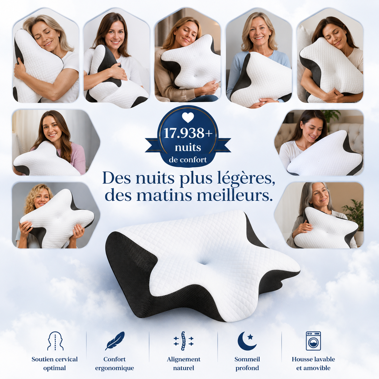 Dormea™ FreshCover — Housse respirante lavable