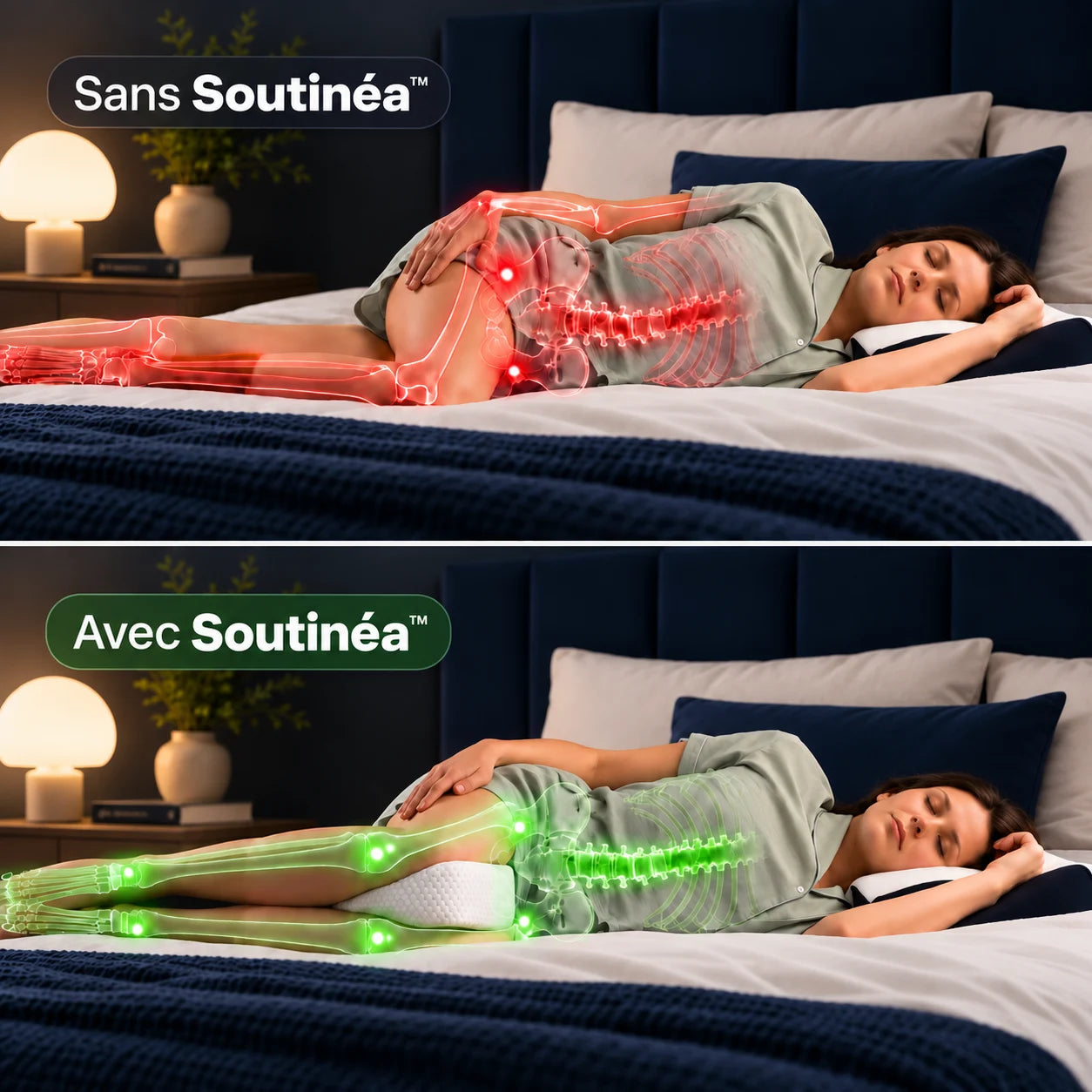 Soutinéa™ – Coussin de soutien ergonomique 4-en-1