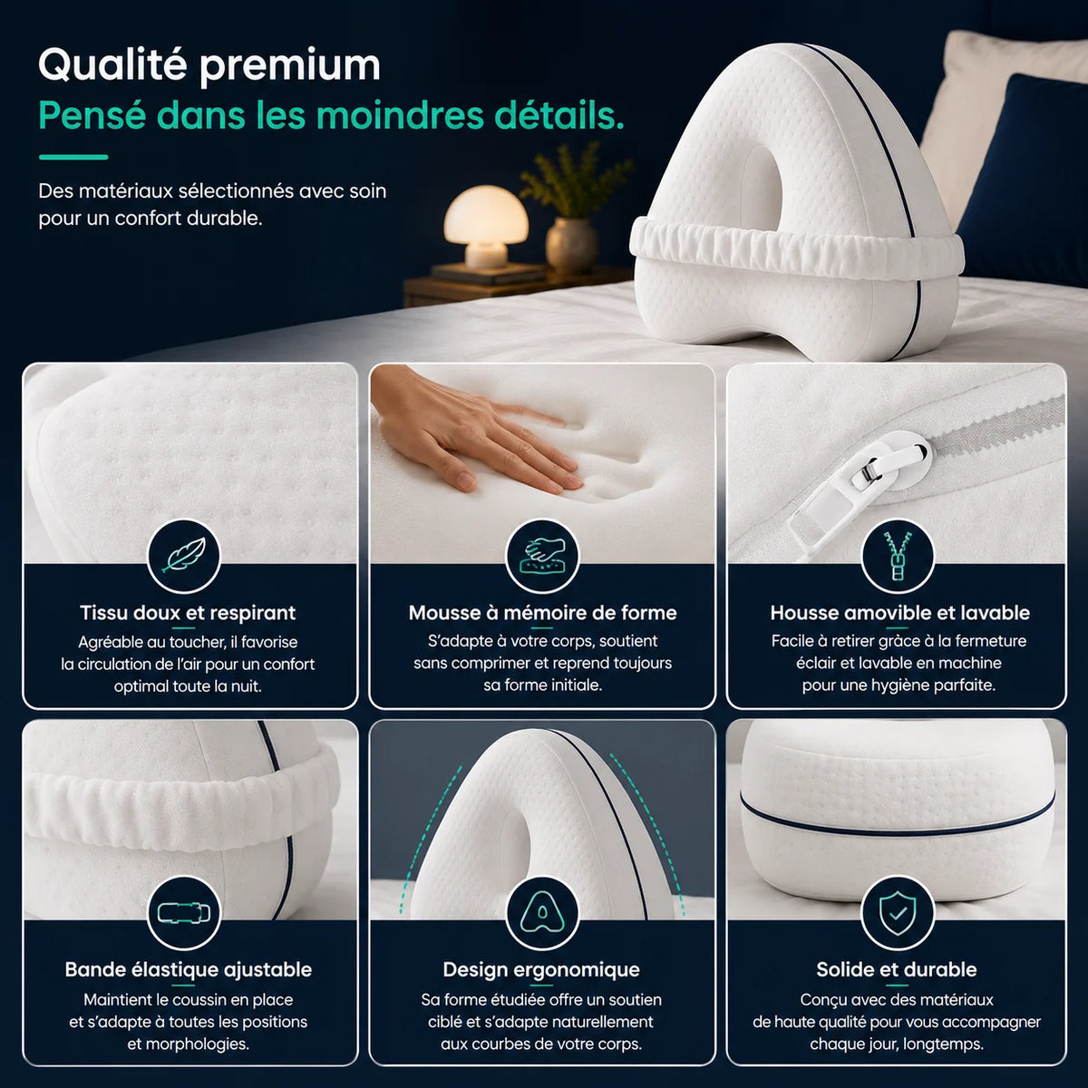 Soutinéa™ – Ergonomisches 4-in-1-Stützkissen