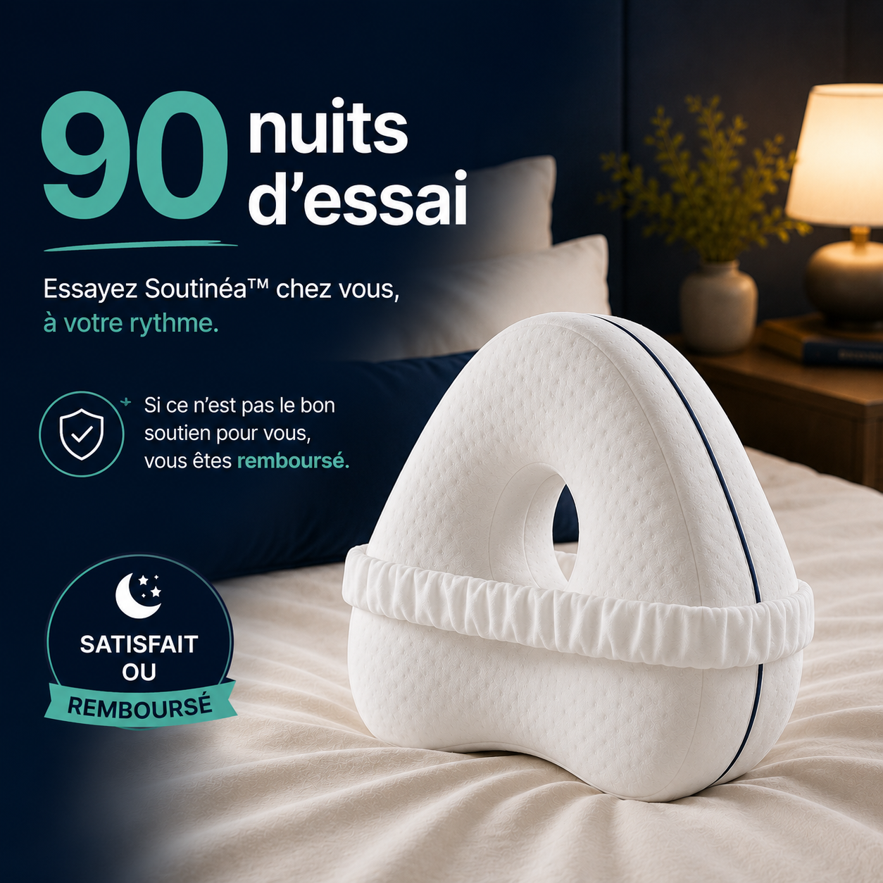 Soutinéa™ – Coussin de soutien ergonomique 4-en-1